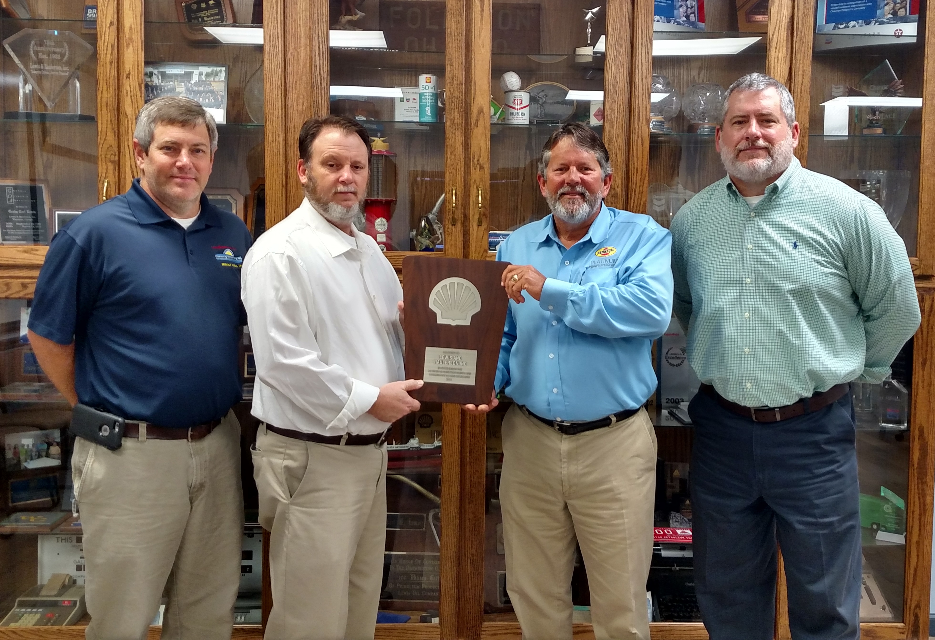 Shell Oil Company Honors Lewis & Raulerson, Inc.