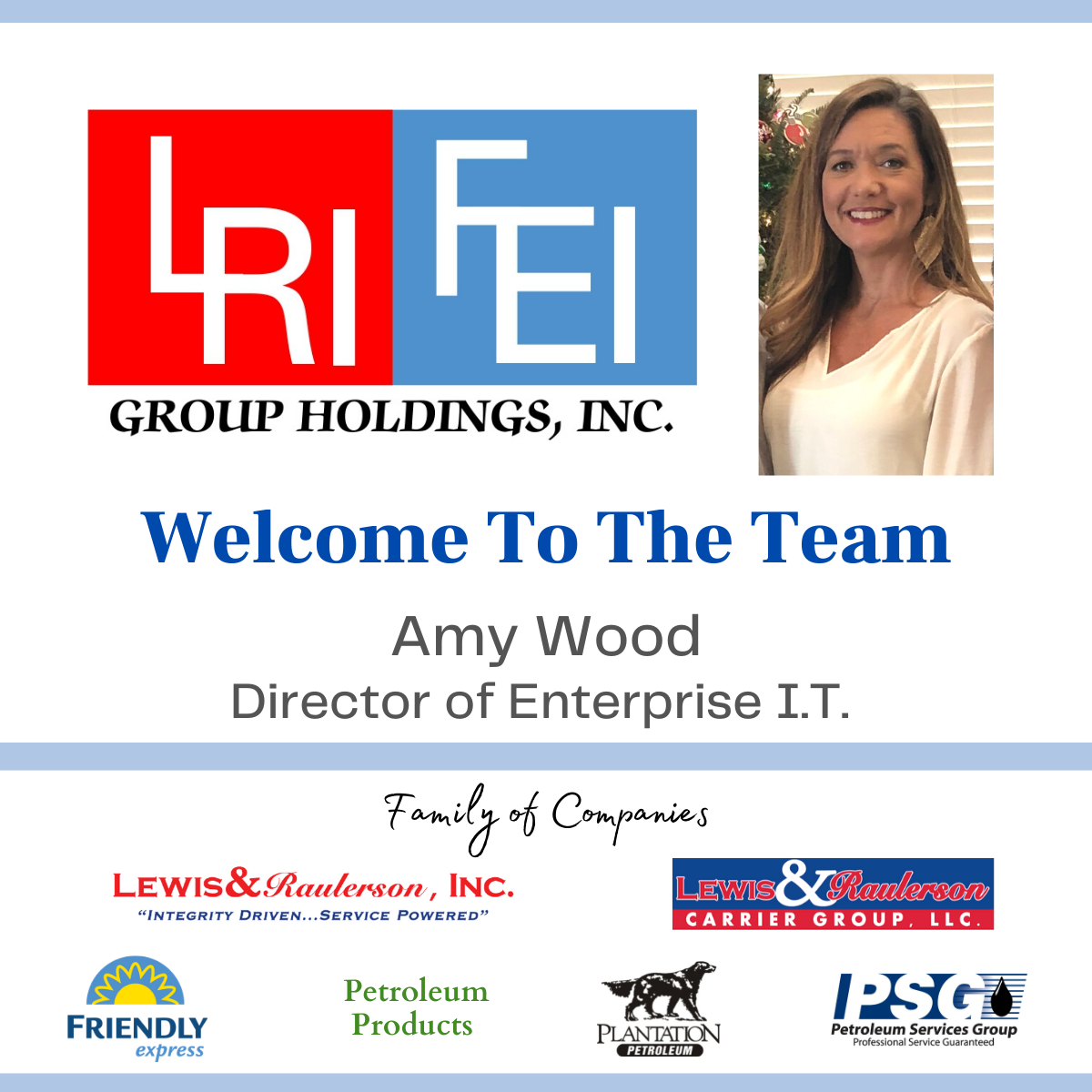 Welcome – Amy Wood